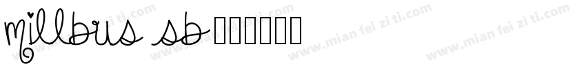 millbus sb字体转换